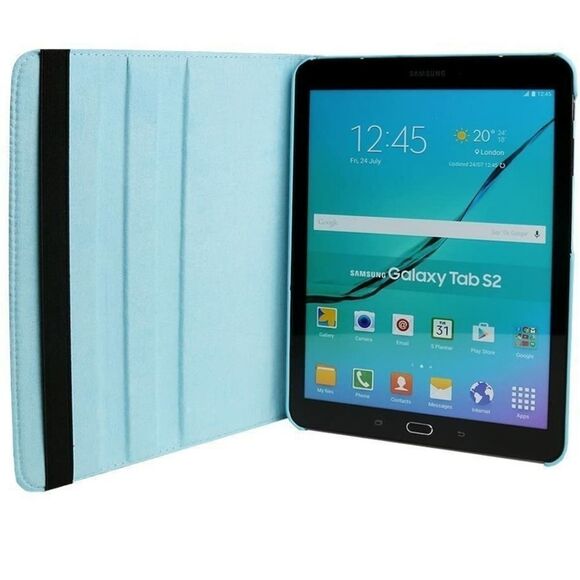 NWOT TechCode Samsung Tab E case 360 Degrees Rotating Leath - Picture 4 of 10